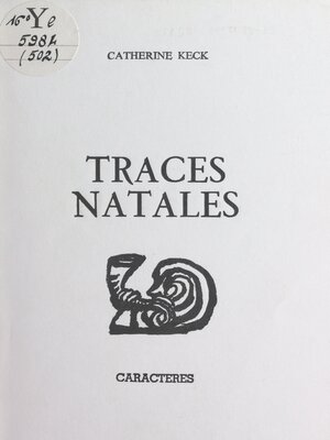 cover image of Traces natales